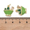 Brass Enamel Pendants KK-H256-07G-01-3