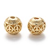 Alloy Hollow Beads PALLOY-P238-21G-RS-3