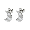 Non-Tarnish 304 Stainless Steel Stud Earring Findings STAS-L024-003P-10-1