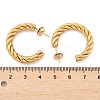 304 Stainless Steel Half Hoop Earrings EJEW-F257-10G-4