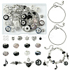 DIY Alloy & Brass European Style Bracelet Making Kits DIY-FS0007-23-1