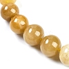Natural Topaz Jade Rondelle Graduated Beaded Necklaces for Women Men NJEW-K388-02L-2