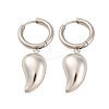 Non-Tarnish 304 Stainless Steel Hoop Earrings for Women EJEW-Z057-14P-04-1