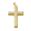 Rack Plating Brass Micro Pave Cubic Zirconia Pendants KK-G500-15G-1
