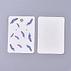 Cardboard Earring Display Cards CDIS-WH0013-05C-1