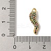 Rack Plating Brass Micro Pave Cubic Zirconia Pendant KK-A229-03C-G-3