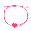 Glass Seed Bead & Glass Braided Bead Bracelets PP1183-7-1