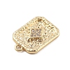 Brass Micro Pave Cubic Zirconia Pendants KK-D283-30G-04-2
