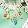 Robot Alloy Enamel Pendant Decoration HJEW-YW00068-4