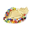 Brass Measle Pendants KK-S390-01G-03-2