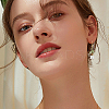 2 Pairs 2 Styles Alloy Enamel Dangle Earrings EJEW-HS00006-5