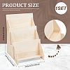 3-Slot Wood Display Risers ODIS-WH0030-177-3
