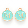 Golden Plated Alloy Enamel Charms LS-ENAM-S118-05M-1