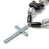 Glass Beaded Necklaces NJEW-K259-04-3