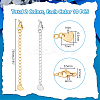 20Pcs 2 Colors 304 Stainless Steel Curb Chain Extender STAS-UN0060-86-3