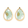 304 Stainless Steel Epoxy Resin Pendants STAS-T072-18-2