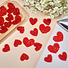 30Pcs 3 Styles Heart Glass Rhinestone Applique Patch DIY-GF0009-88-4