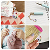 6Pcs Palette Alloy Enamel Pendants Decorations HJEW-YW00115-6