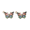 Light Gold Alloy Enamel Pendants LS-ENAM-G210-02LG-08-2