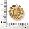 Natural Howlite Flower Pendants STAS-R009-05G-07-3