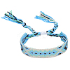 Polyester-cotton Braided Rhombus Pattern Cord Bracelet FIND-PW0013-001A-27-1