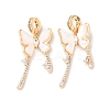 Brass Micro Pave Clear Cubic Zirconia Pendants KK-Z142-05G-1