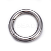 Tarnish Resistant 201 Stainless Steel Spring Gate Rings STAS-F221-41P-1