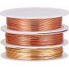 3Rolls 3 Styles Copper Jewelry Wire CWIR-BBC0001-05-1