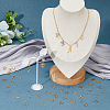 2 Sets 201 Stainless Steel Charms STAS-DC0015-87G-4