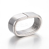 Non-Tarnish 304 Stainless Steel Slide Charms/Slider Beads STAS-E425-060B-P-1