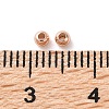 Rack Plating Brass Spacer Beads KKB-I709-03B-RG-3