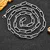 Non-Tarnish 304 Stainless Steel Paperclip Chains STAS-I146-02P-1