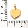 304 Stainless Steel Pendants STAS-B079-04G-02-3
