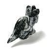 Natural Moss Agate Carved Healing Rhinoceros Figurines DJEW-P016-01D-4