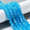 Baking Paint Imitation Jade Glass Bead Strands DGLA-A034-J6MM-A13-2