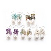 Natural Mixed Gemstone Dangle Earrings EJEW-JE02823-1