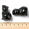 Natural Obsidian Carved Healing Mouse Figurines DJEW-D012-02C-3