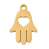 Ion Plating(IP) 304 Stainless Steel Pendants STAS-B056-16G-1