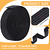 10 Yards Polyester Antislip Grosgrain Ribbon OCOR-BC0007-62A-2