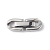Non-Tarnish 304 Stainless Steel Fold Over Clasps STAS-G307-11A-P-1
