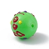Opaque Painted Glass Beads GLAA-B001-01E-3