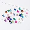 20 Colors Spray Painted Crackle Glass Beads Strands CCG-X0012-01-4mm-5