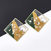 Epoxy Resin Pendants X-RESI-S365-47A-1