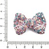 Bowknot Shape Polymer Clay Rhinestone Beads CLAY-NH0001-05E-3