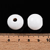 Painted Natural Wood Beads WOOD-A018-16mm-19-3