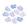 Spray Painted Transparent Acrylic Beads OACR-N149-01B-1