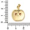 Brass Micro Pave Cubic Zirconia Pendants KK-I383-06G-03-3
