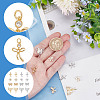 Alloy & Brass Cubic Zirconia Charms ZIRC-AR0001-27-4