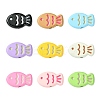 45Pcs 9 Colors Baking Paint Alloy Beads FIND-CJ0003-26-1