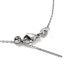 Adjustable 304 Stainless Steel Cable Chain Necklaces NJEW-K270-03P-4
